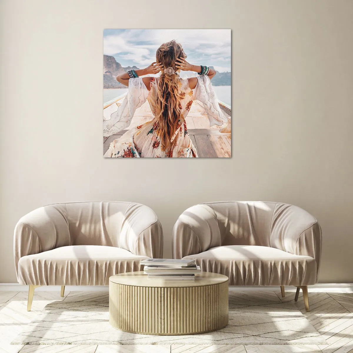 Obraz na skle - Na cestě ke štěstí - 40x40 cm