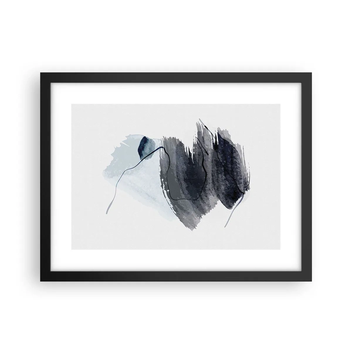 Plakát v černém rámu - Intenzita a pohyb - 40x30 cm