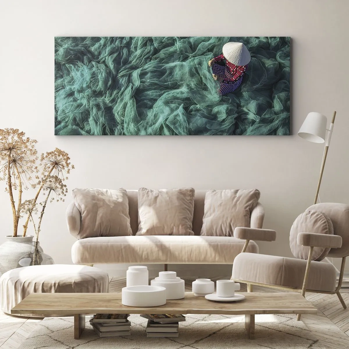 Obraz na plátně - V moři sítí - 100x40 cm