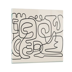 Obraz na skle - Podle stopy - 70x70 cm