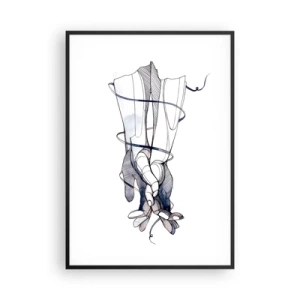 Plakát v černém rámu - Studie o dotyku - 70x100 cm