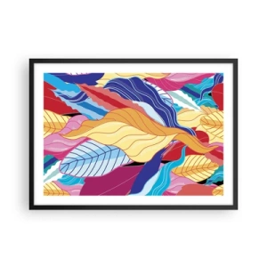 Plakát v černém rámu - Barevný nepořádek - 70x50 cm