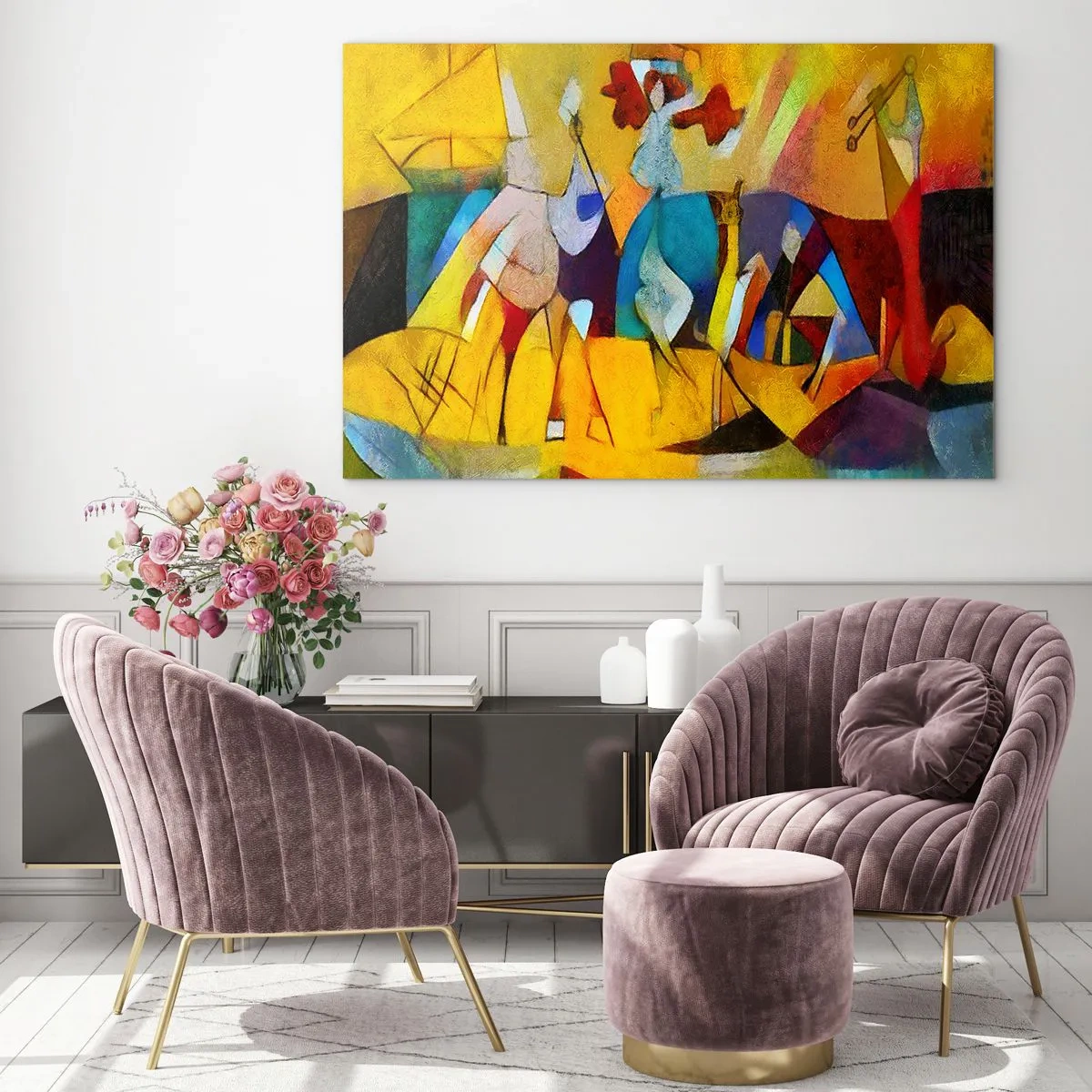 Obraz na skle - Slunce - život - radost - 100x70 cm