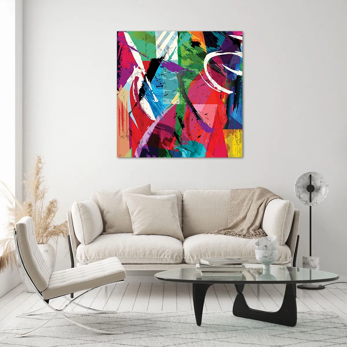 Obraz na skle - Rychle, živě a čile - 70x70 cm