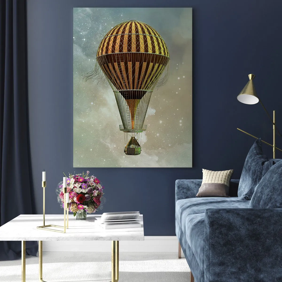 Obraz na skle - Průkopnické lety - 50x70 cm