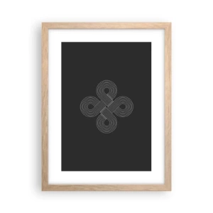 Plakát v rámu světlý dub - V keltském duchu - 30x40 cm
