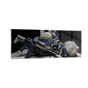 Obraz na skle - Pohov! - 140x50 cm