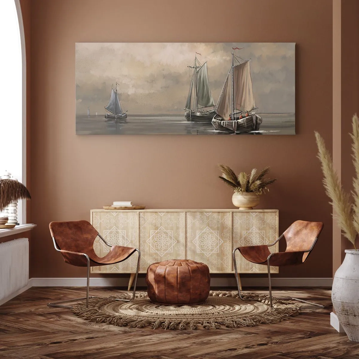 Obraz na plátně - Návrat námořníků - 120x50 cm