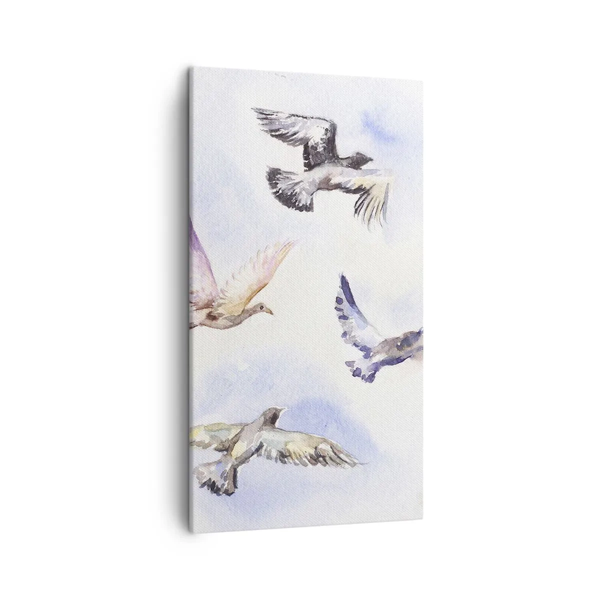 Obraz na plátně - Svoboda v šedé a modré - 45x80 cm