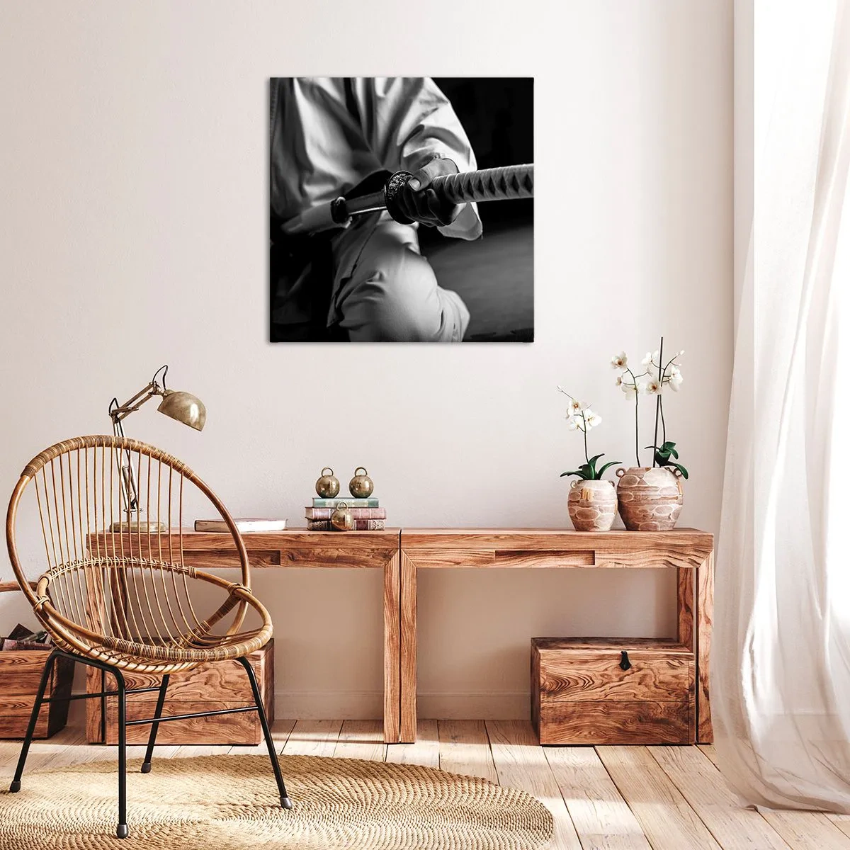 Obraz na plátně - Duše bojovníka - 60x60 cm