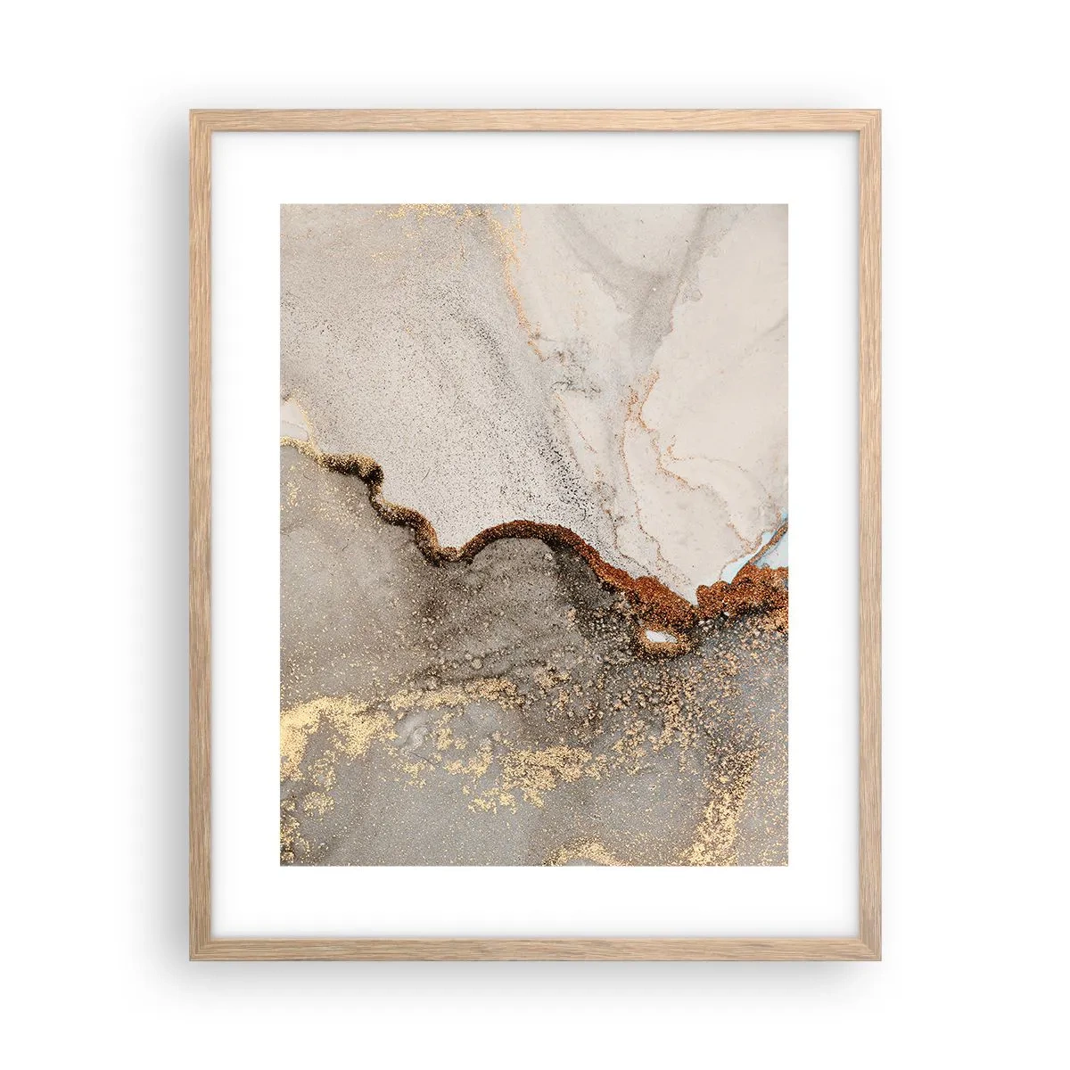 Plakát v rámu světlý dub - Na hranici barev - 40x50 cm