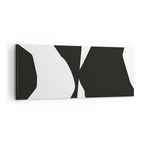 Obraz na plátně - Positive-negative - 100x40 cm