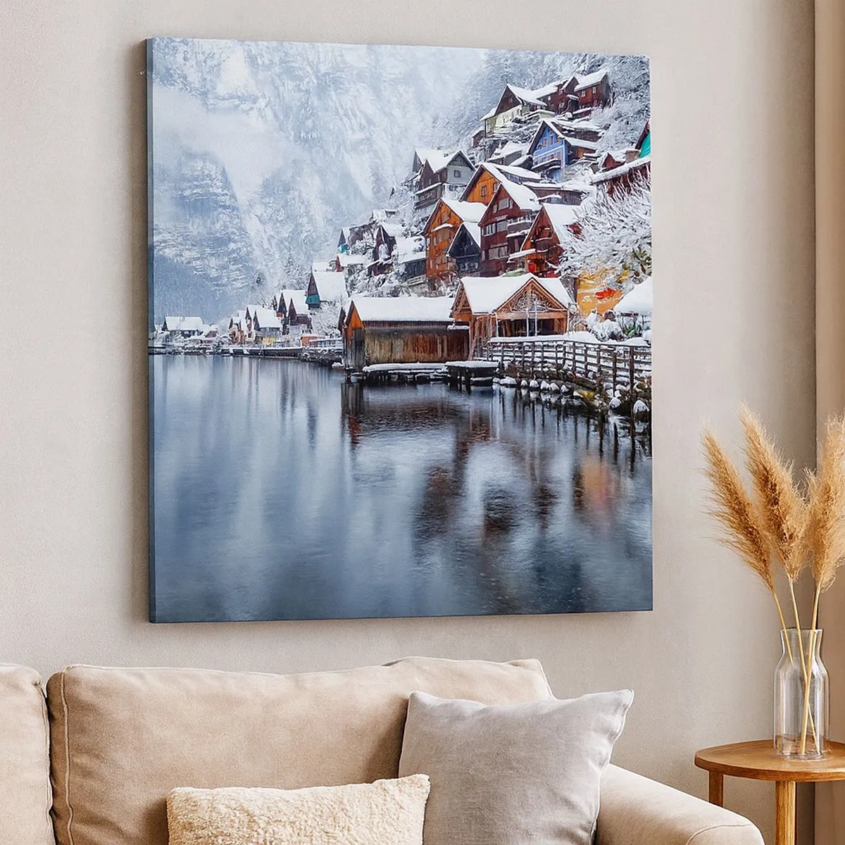 Obraz na plátně - V zimní dekoraci - 30x30 cm