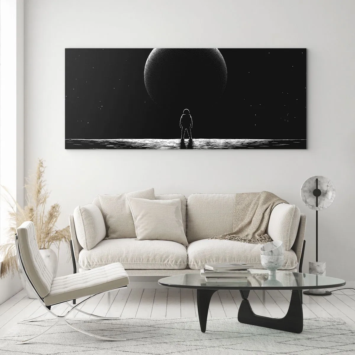 Obraz na skle - Tváři v tvář - 100x40 cm