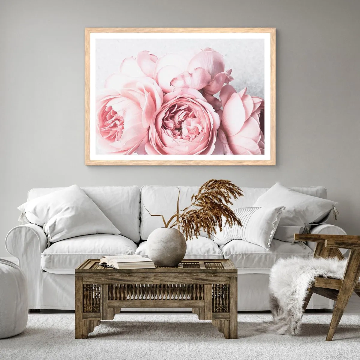 Plakát v rámu světlý dub - Pro romantiky - 70x50 cm