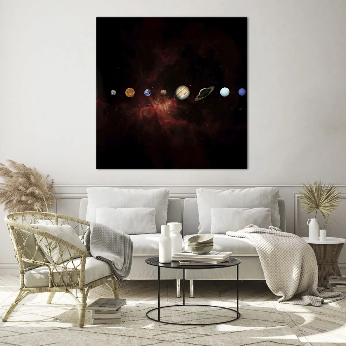 Obraz na skle - Naše čtvrť - 70x70 cm