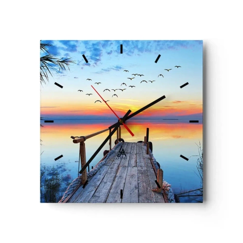 Nástěnné hodiny - Je čas vrátit se… - 40x40 cm