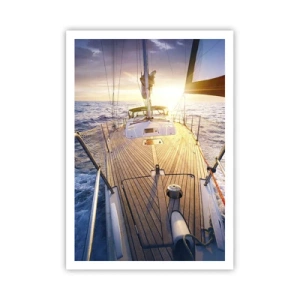 Plakát - Běžící po vlnách - 70x100 cm