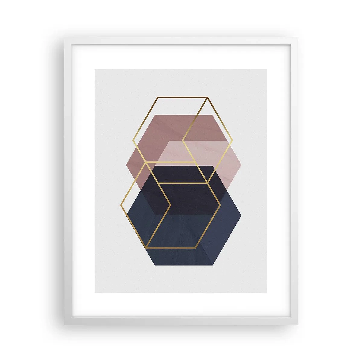 Plakát v bílém rámu - Síla jednoduchosti - 40x50 cm