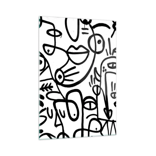 Obraz na skle - Tváře a přeludy - 50x70 cm