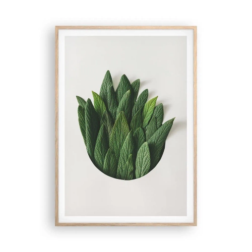 Plakát v rámu světlý dub - Neukojitelná zvědavost - 70x100 cm