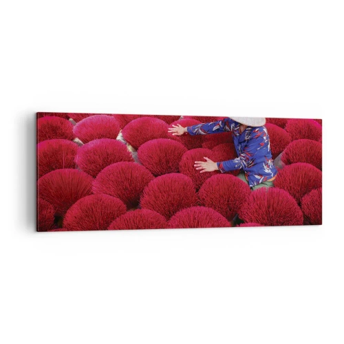 Obraz na plátně - Na rýžovém poli - 140x50 cm
