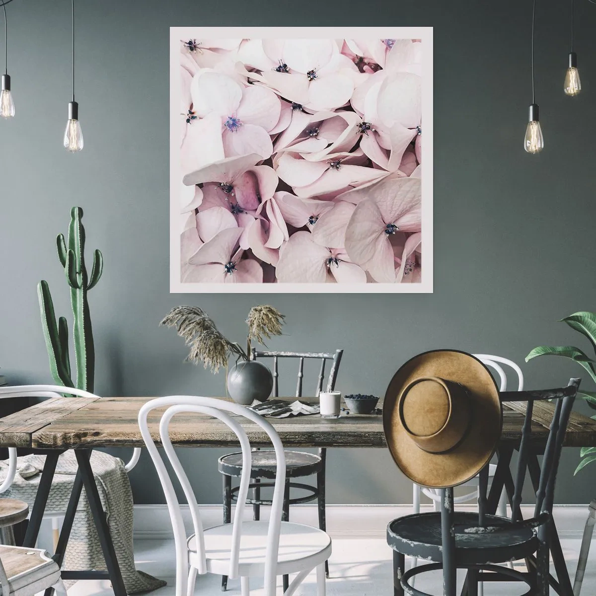 Plakát - V záplavě květin - 30x30 cm