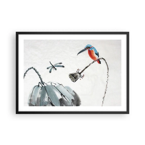 Plakát v černém rámu - Život louky - 70x50 cm