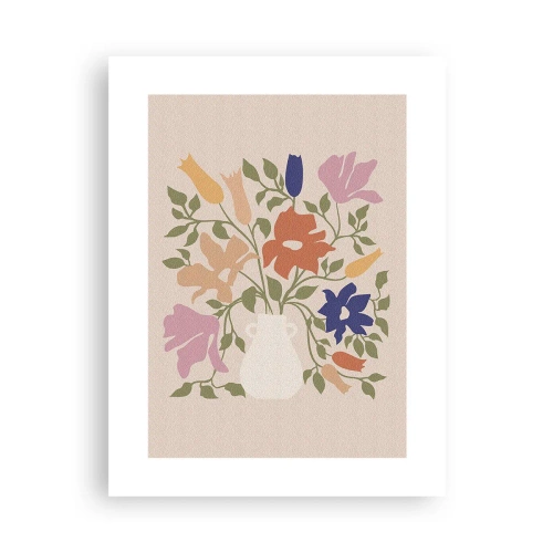 Plakát - Jemná kytice - 30x40 cm