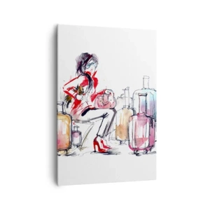 Obraz na plátně - Posaďme se před cestou - 70x100 cm