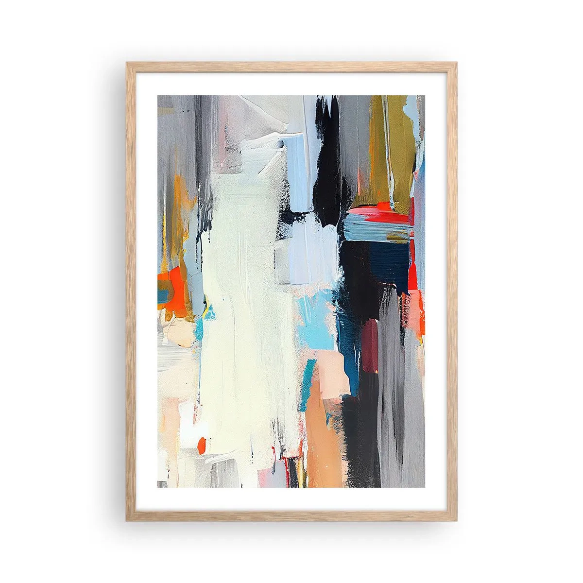 Plakát v rámu světlý dub - Nějaký způsob? - 50x70 cm