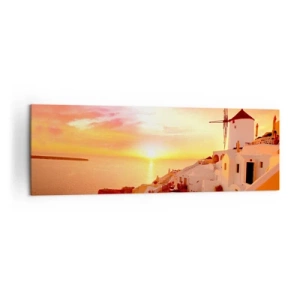 Obraz na plátně - Rozplynout se v bílé a zlaté - 160x50 cm