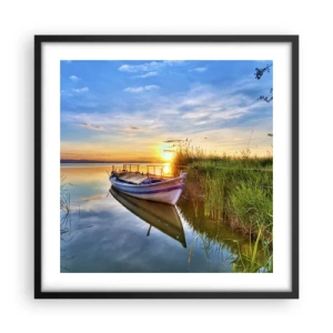 Plakát v černém rámu - Zátoka splněných snů - 50x50 cm