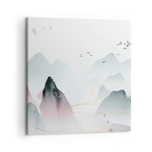 Obraz na plátně - Přes vrcholy - 50x50 cm