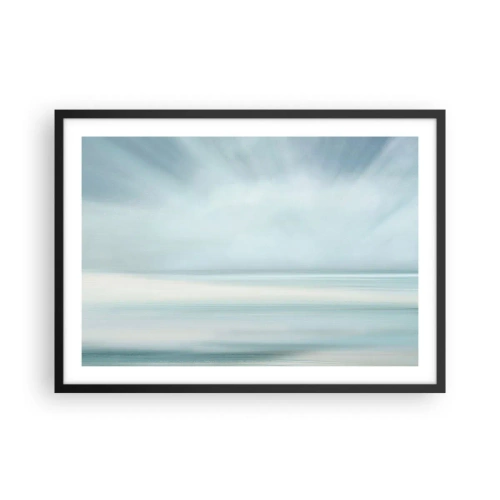 Plakát v černém rámu - Klid až kam oko sahá - 70x50 cm