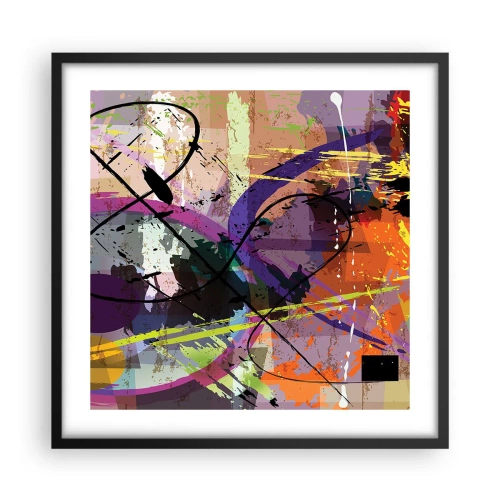 Plakát v černém rámu - Lze přímo nebo kolem - 50x50 cm