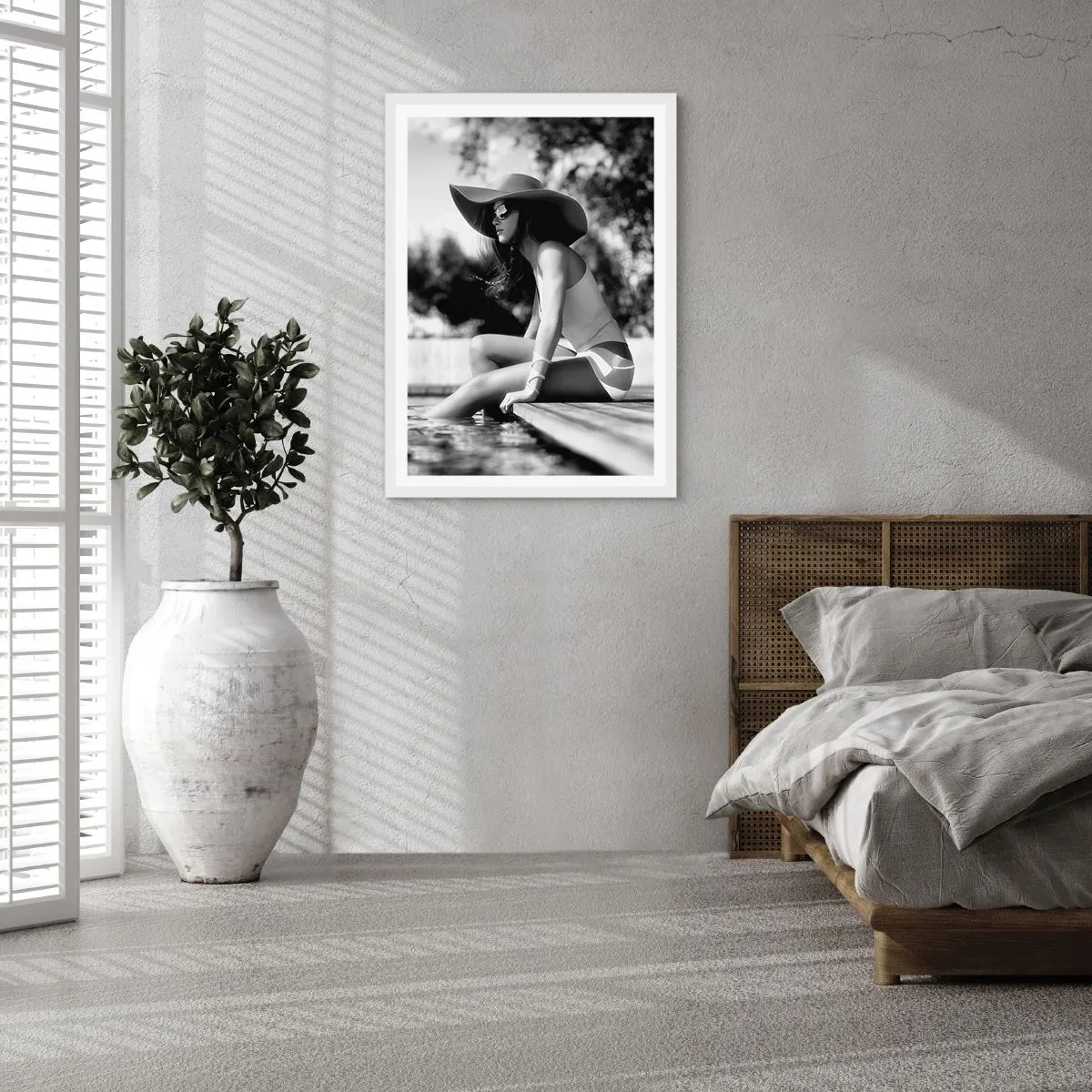 Plakát v bílém rámu - Letní sen - 50x70 cm