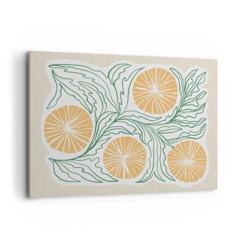 Obraz na plátně - Etnický s abstraktním nádechem - 100x70 cm