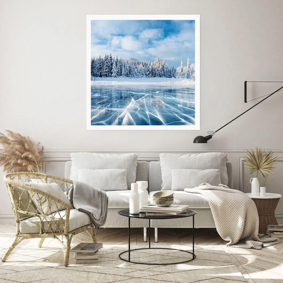 Plakát - Oslnivý a krystalický pohled - 60x60 cm