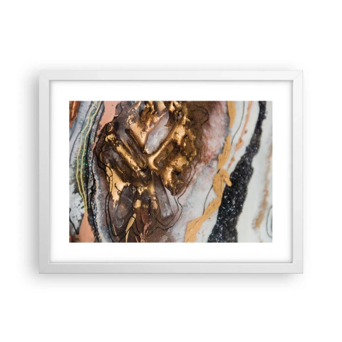 Plakát v bílém rámu - Prvek země - 40x30 cm