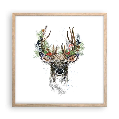 Plakát v rámu světlý dub - Ve slavnostním rouchu - 50x50 cm