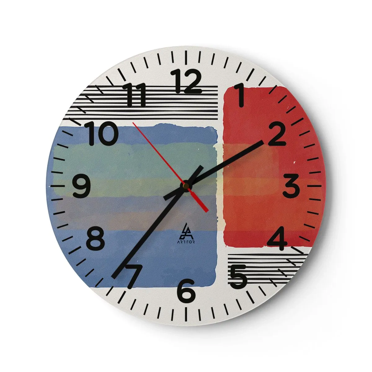 Nástěnné hodiny - Duch a písmeno geometrie - 30x30 cm