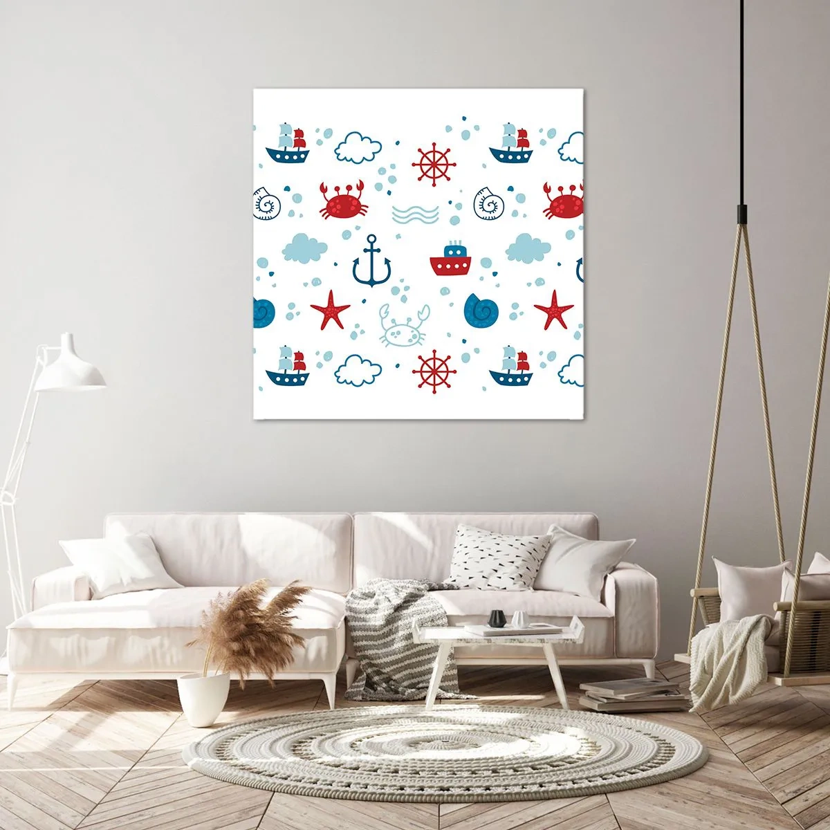 Obraz na plátně - Mořská pohádka - 40x40 cm