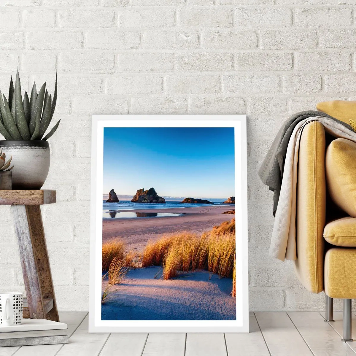 Plakát v bílém rámu - Pro hledače klidu - 50x70 cm