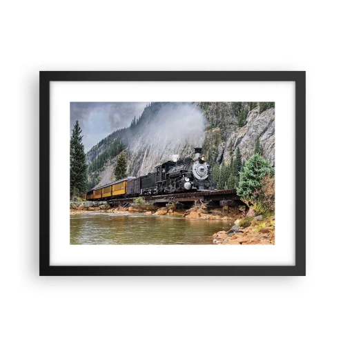 Plakát v černém rámu - Kampak? Kam? - 40x30 cm