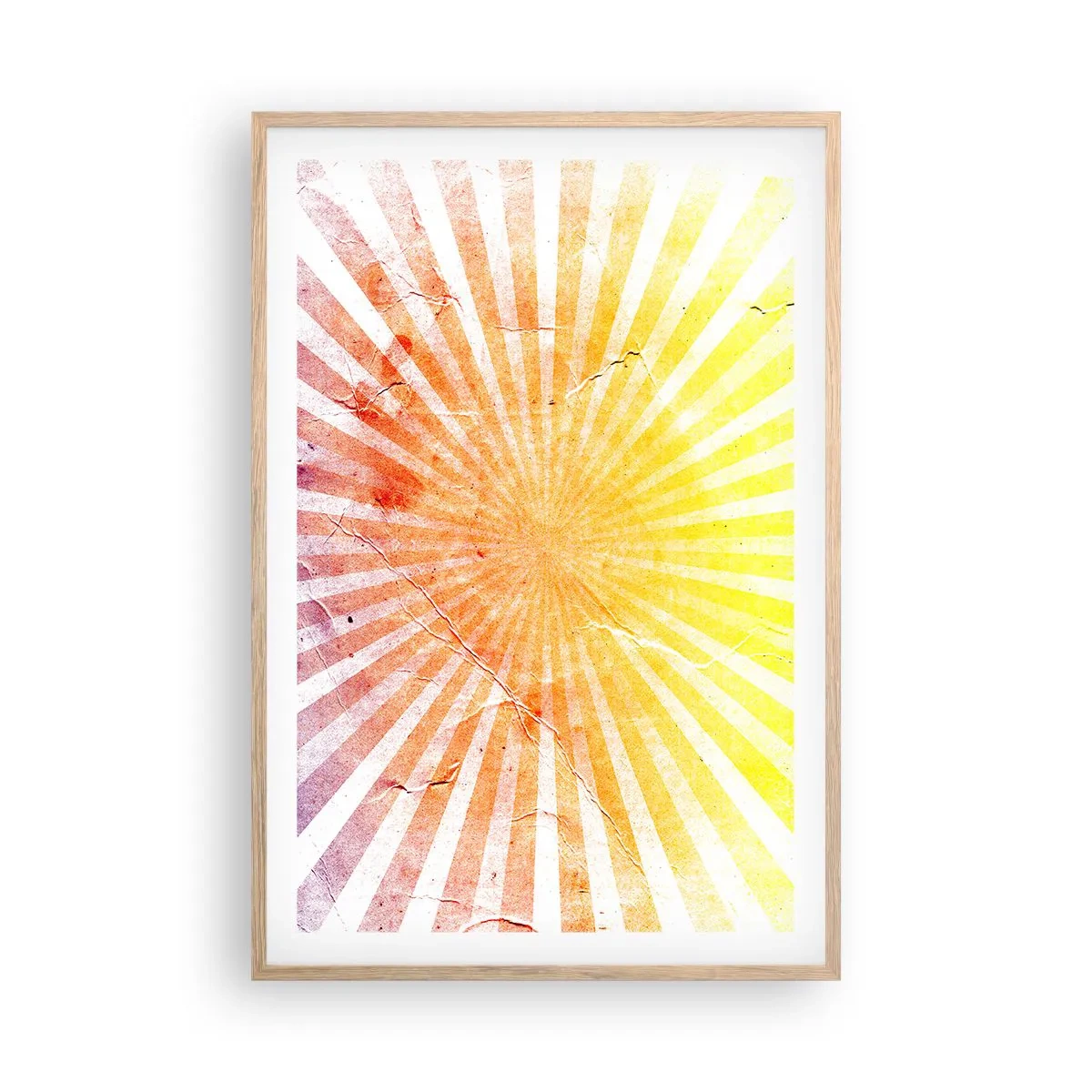 Plakát v rámu světlý dub - Východy a západy - 61x91 cm