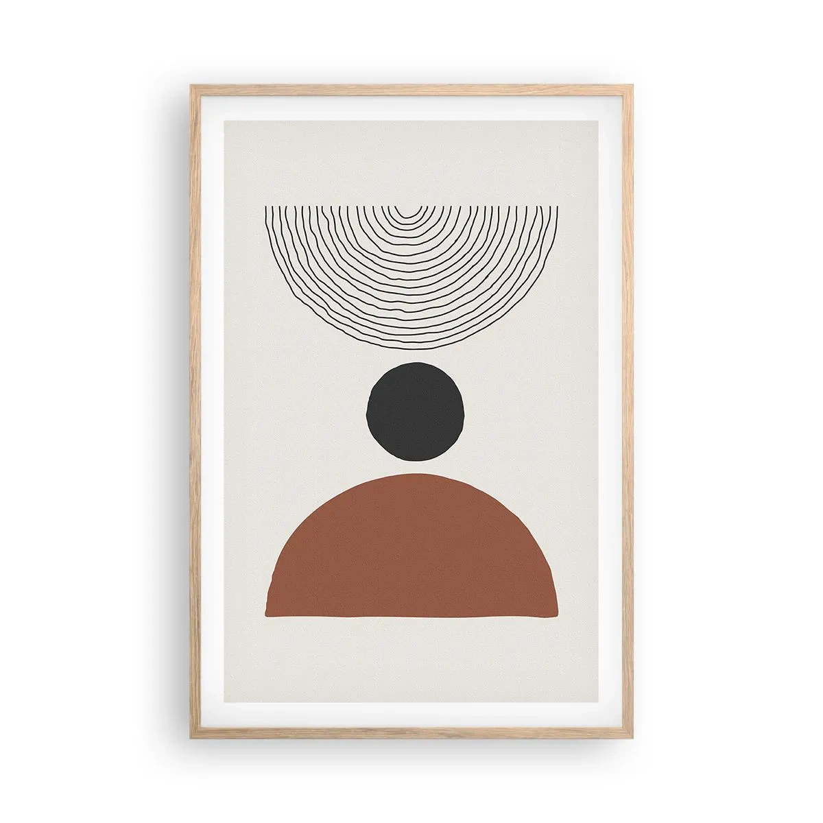 Plakát v rámu světlý dub - V centru pozornosti - 61x91 cm