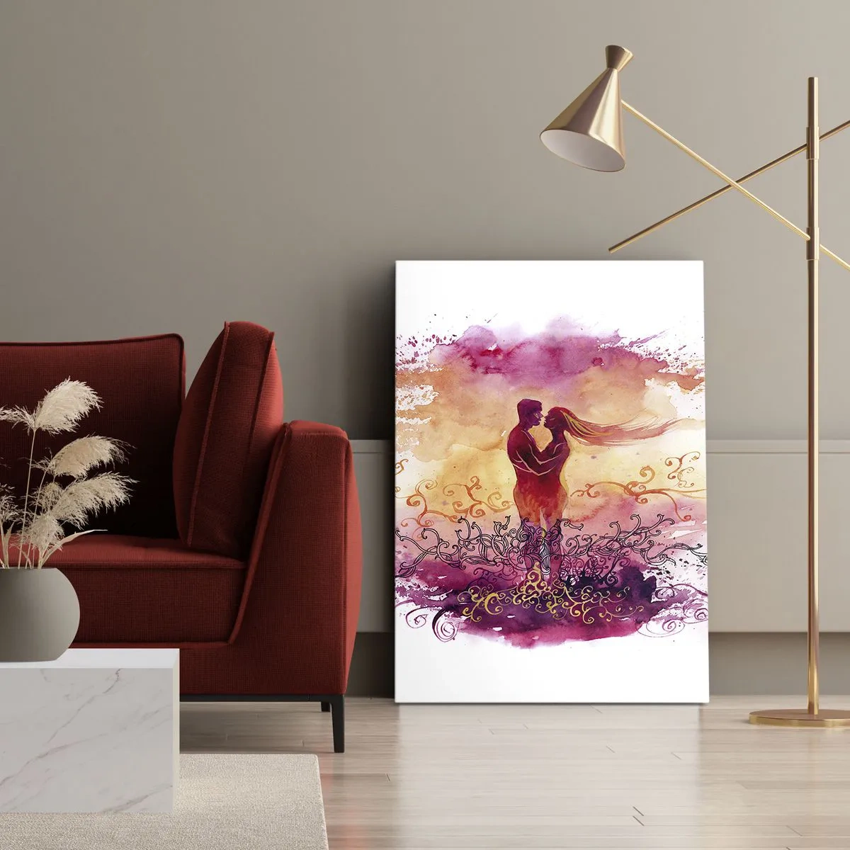 Obraz na plátně - Jedno srdce! Potřebuji tak málo… - 50x70 cm