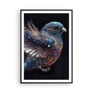 Plakát v černém rámu - Diamantový vrabec - 70x100 cm