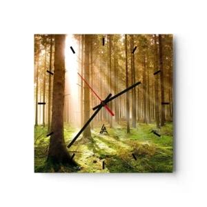 Nástěnné hodiny - Brzy se objeví elfové - 30x30 cm